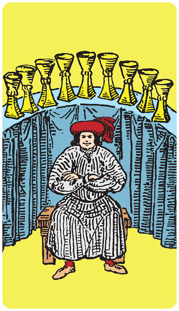 Nine of Cups Tarot Card