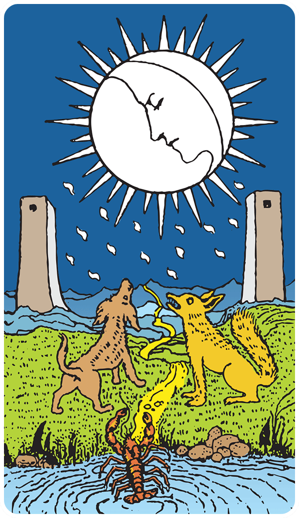 The Moon Tarot Card