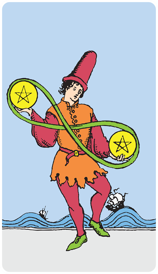 Two of Pentacles Tarot Card